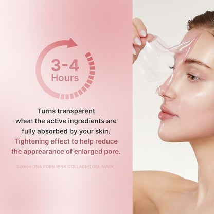 Medicube Pink PDRN Day & Night Gel Duo — Salmon DNA Collagen Jelly Mask (4ct) + Collagen Jelly Pad Set