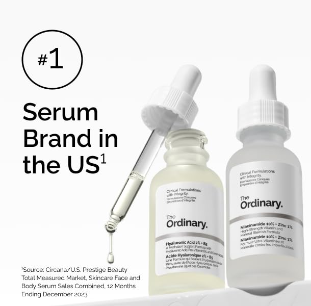 The Ordinary Multi-Peptide + Hyaluronic Acid Serum — Anti-Aging Treatment for Firmness & Elasticity, 1 fl oz