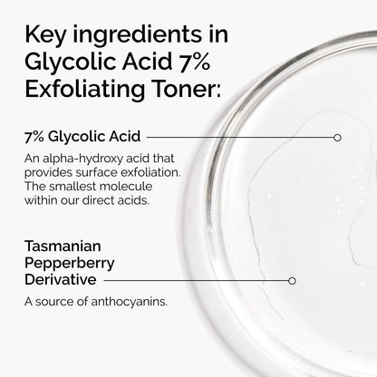 The Ordinary Glycolic Acid 7% Exfoliating Toner — Brightening & Smoothing for Even Skin Tone