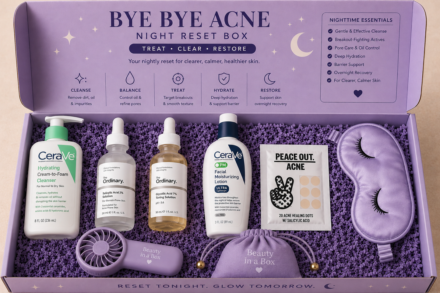 Bye Bye Acne – Overnight Reset Box