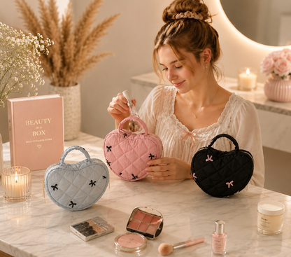 Heart Shape Make Up Bag