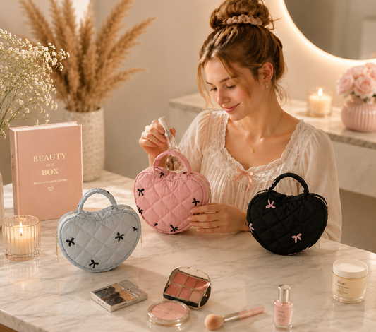 Heart Shape Make Up Bag