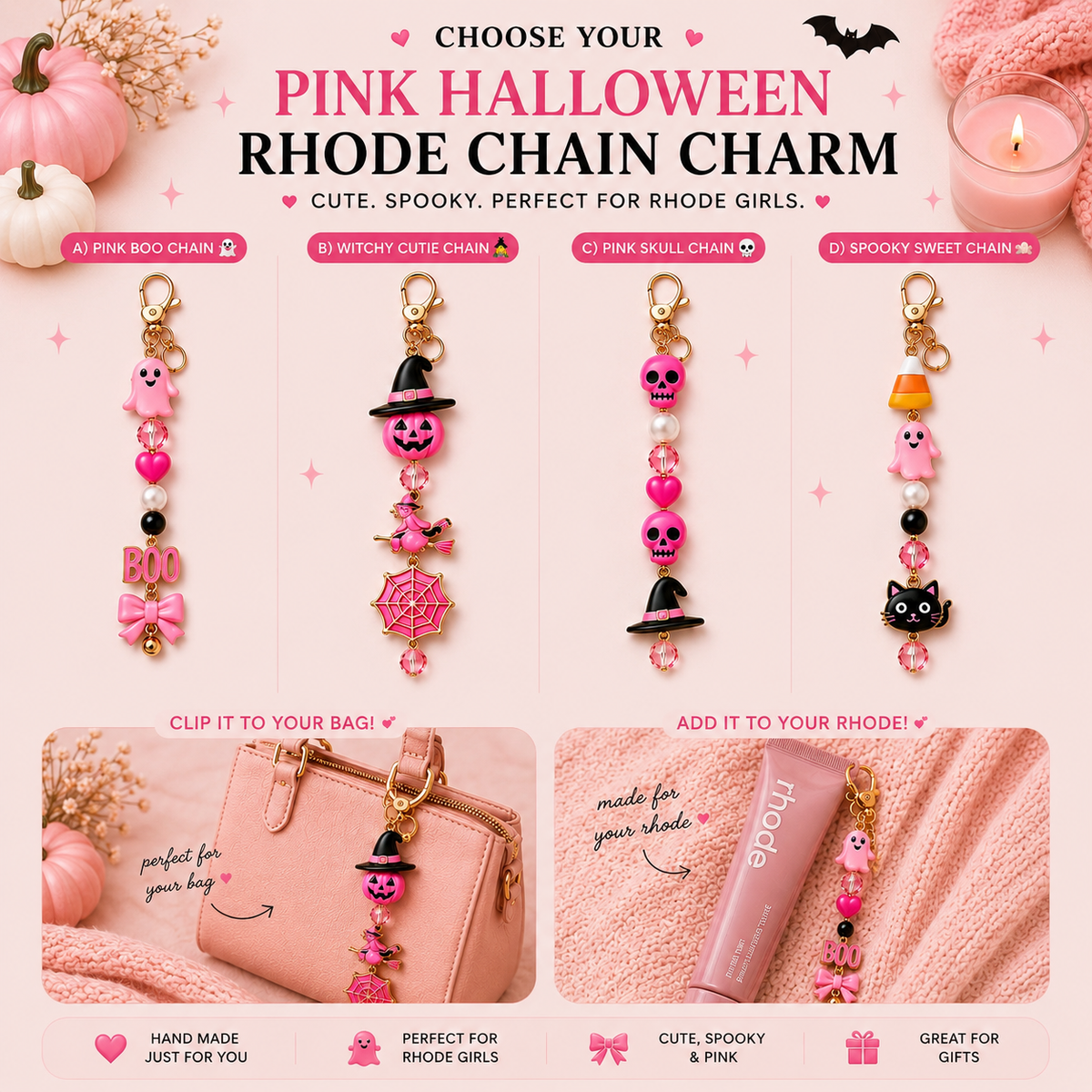 Halloween Handmade Rhode Charms