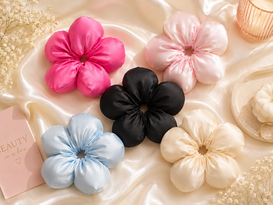 Large Daisy Bun Scrunchie