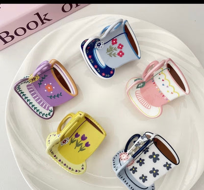 Tea Cup Hair Clips