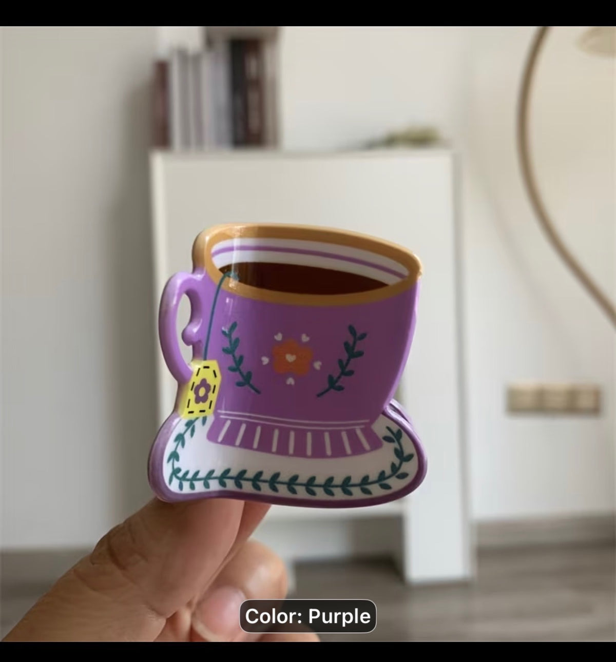 Tea Cup Hair Clips